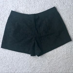 Ann Taylor LOFT Black Cotton Eyelet Shorts size 6